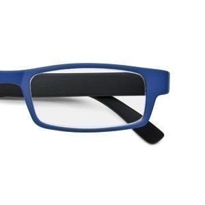 Okulary do czytania Okapi, niebieskie, małe, aksamitne w dotyku