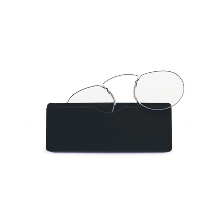 Okulary pomocnicze do czytania Beetle srebrne +1,00